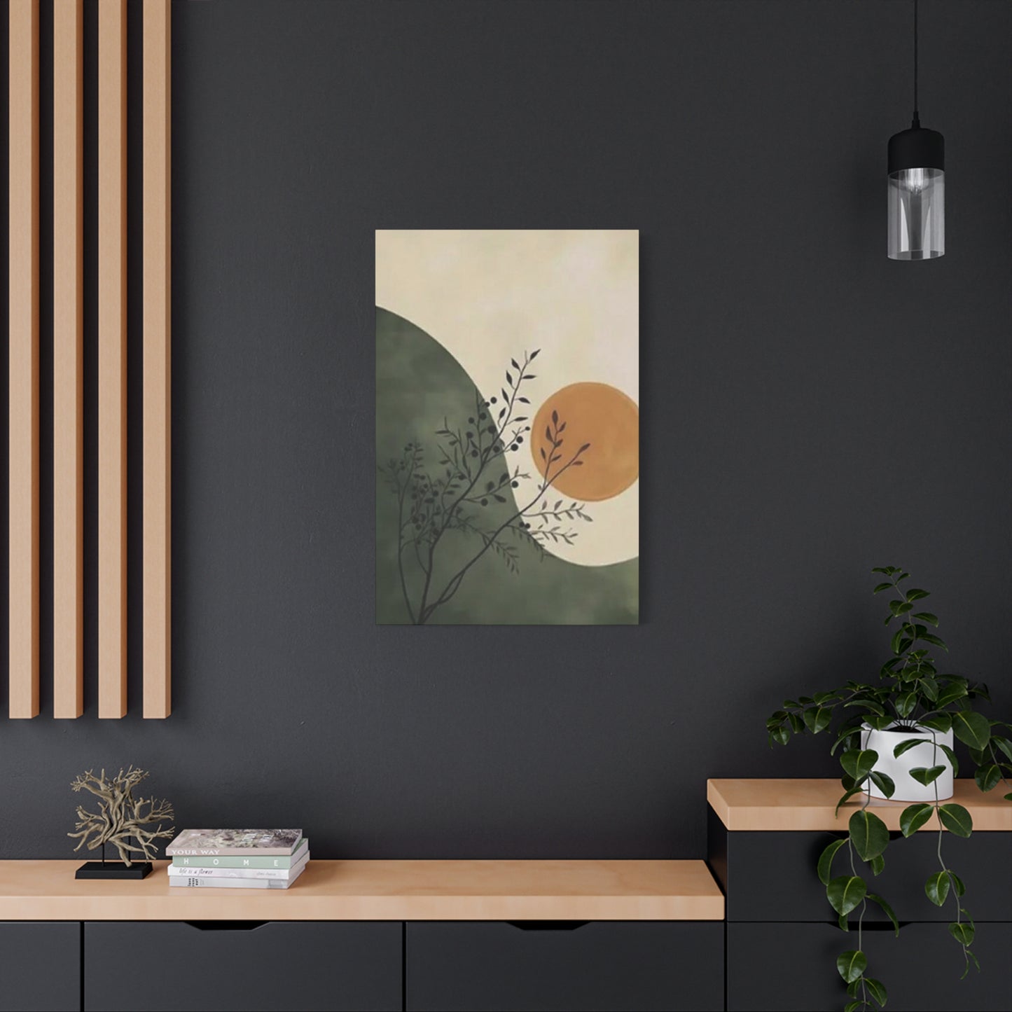 Abstract Sunset Shapes Pattern Wall Art & Canvas Prints