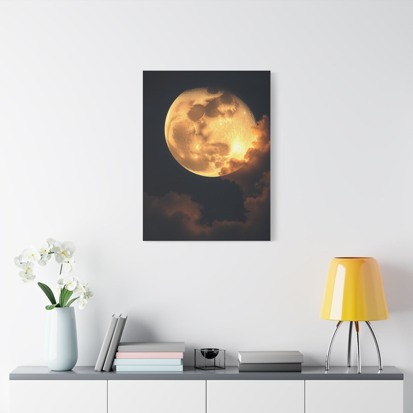 Supreme Crescent Moon Art Wall Art & Canvas Print