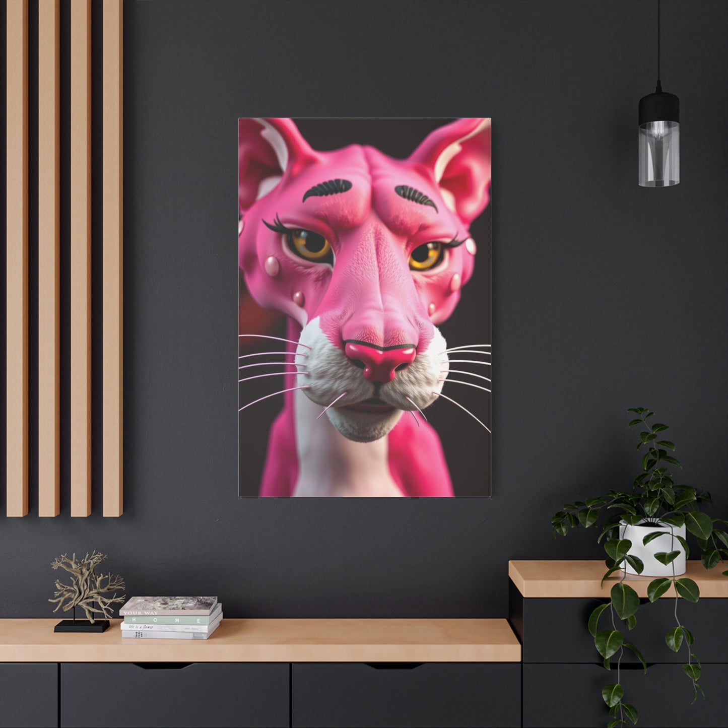 Crimson Panther Prestige Art Wall Art & Canvas Print