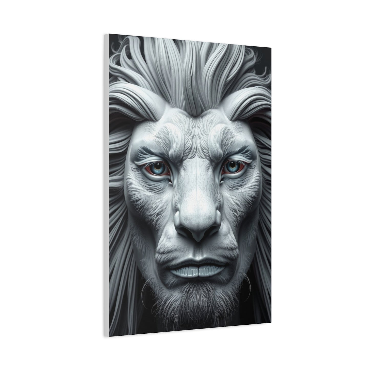 Supreme Gray & White Art Wall Art & Canvas Print