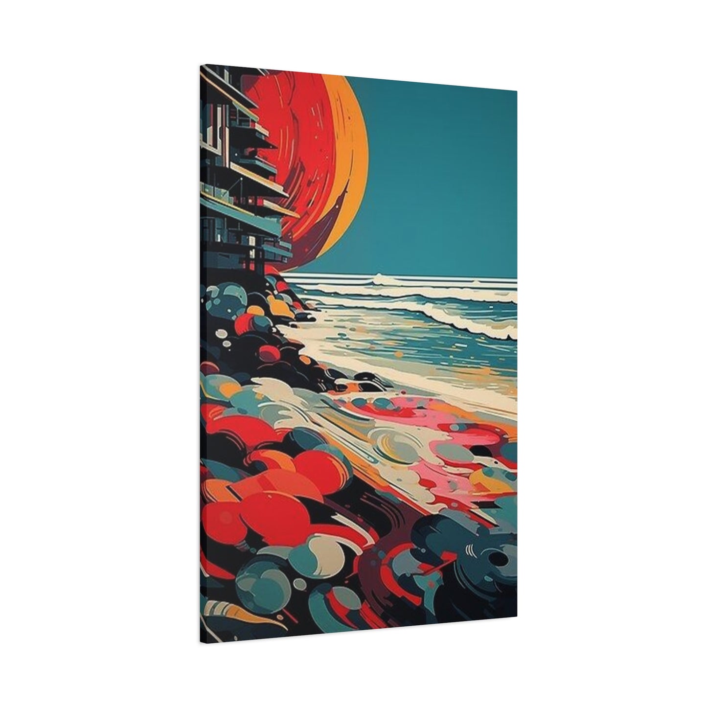 Abstract Sunset On A Beach Wall Art & Canvas Prints