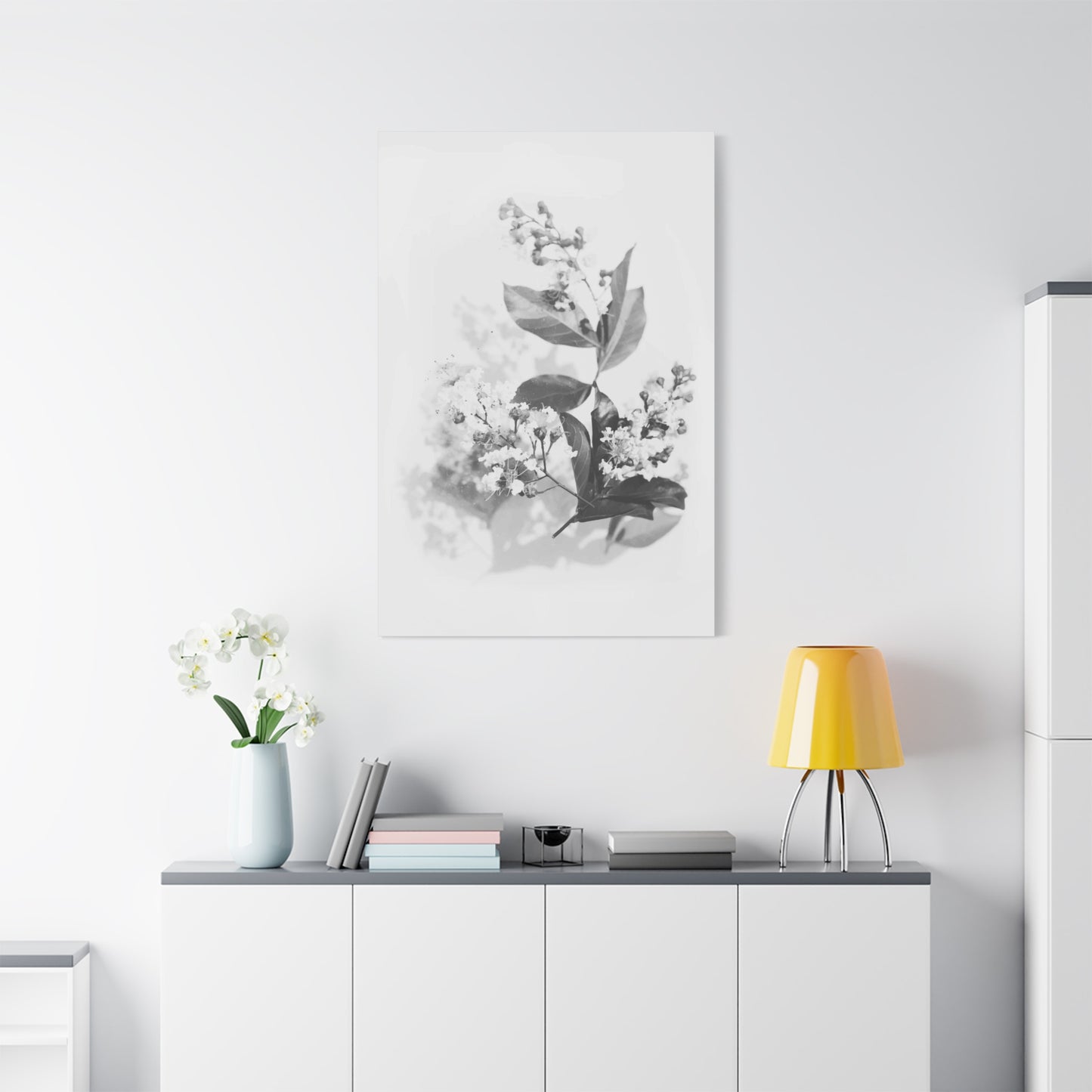 White Flora Wall Art & Canvas Prints
