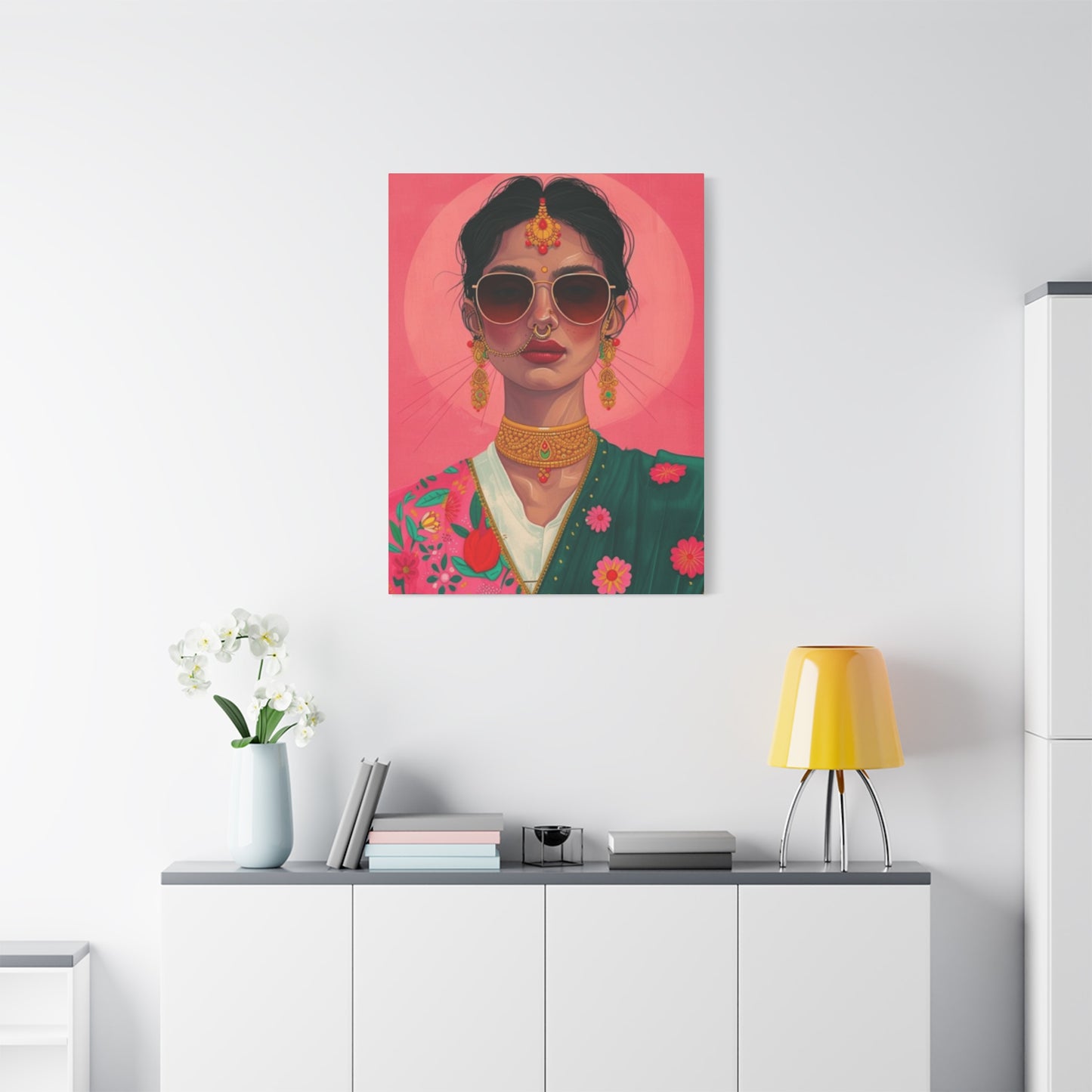 Indian Women In Traditional Dress Wall Art & Canvas Prints