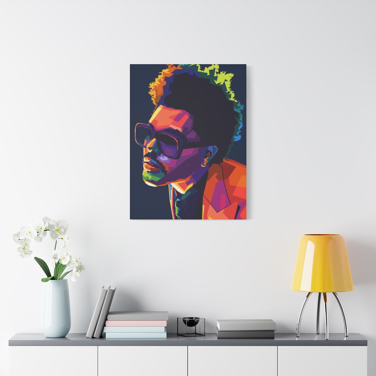 An Abstract Portrait Of The Weeknd Wall Art & Canvas Prints