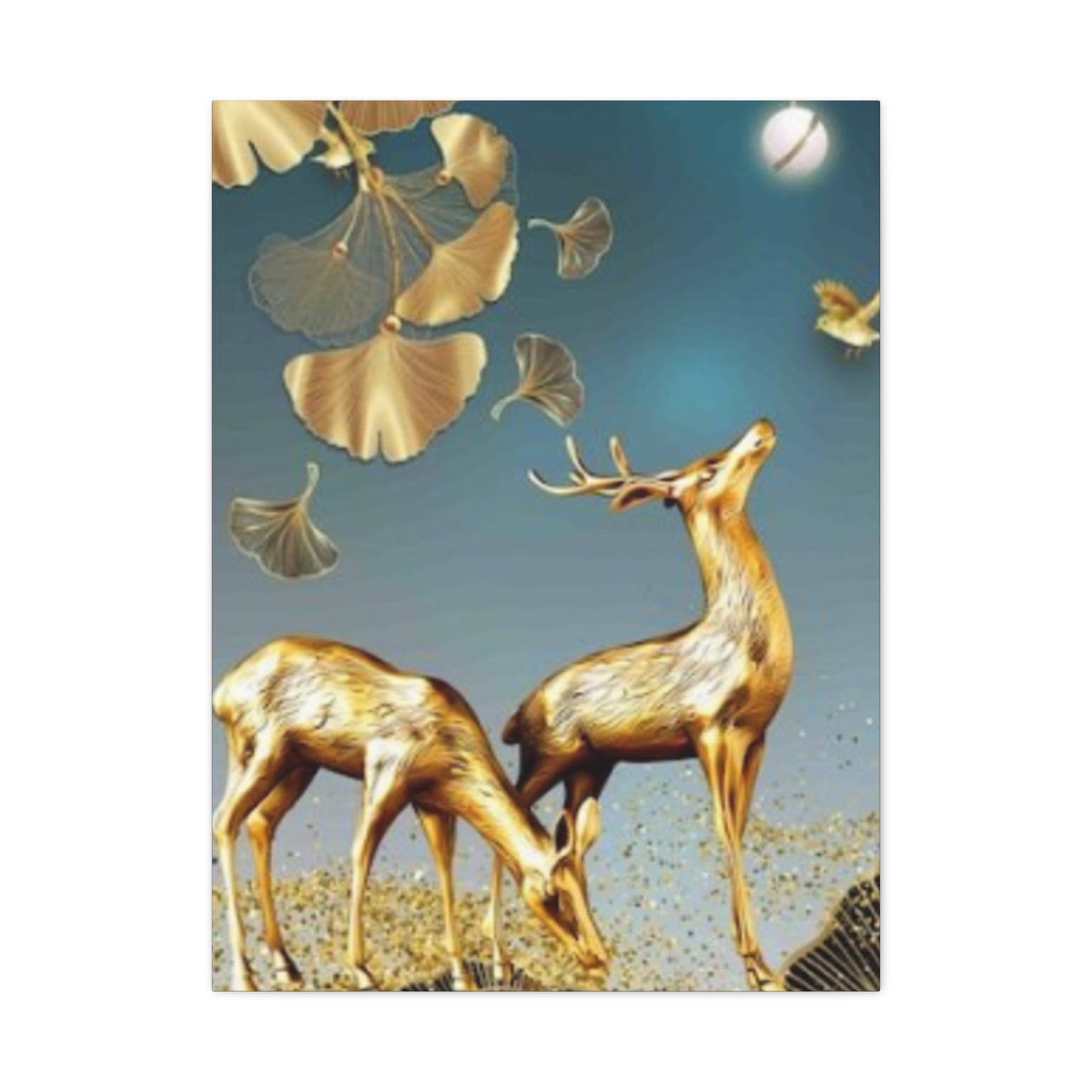 Golden Deer Wall Art & Canvas Prints
