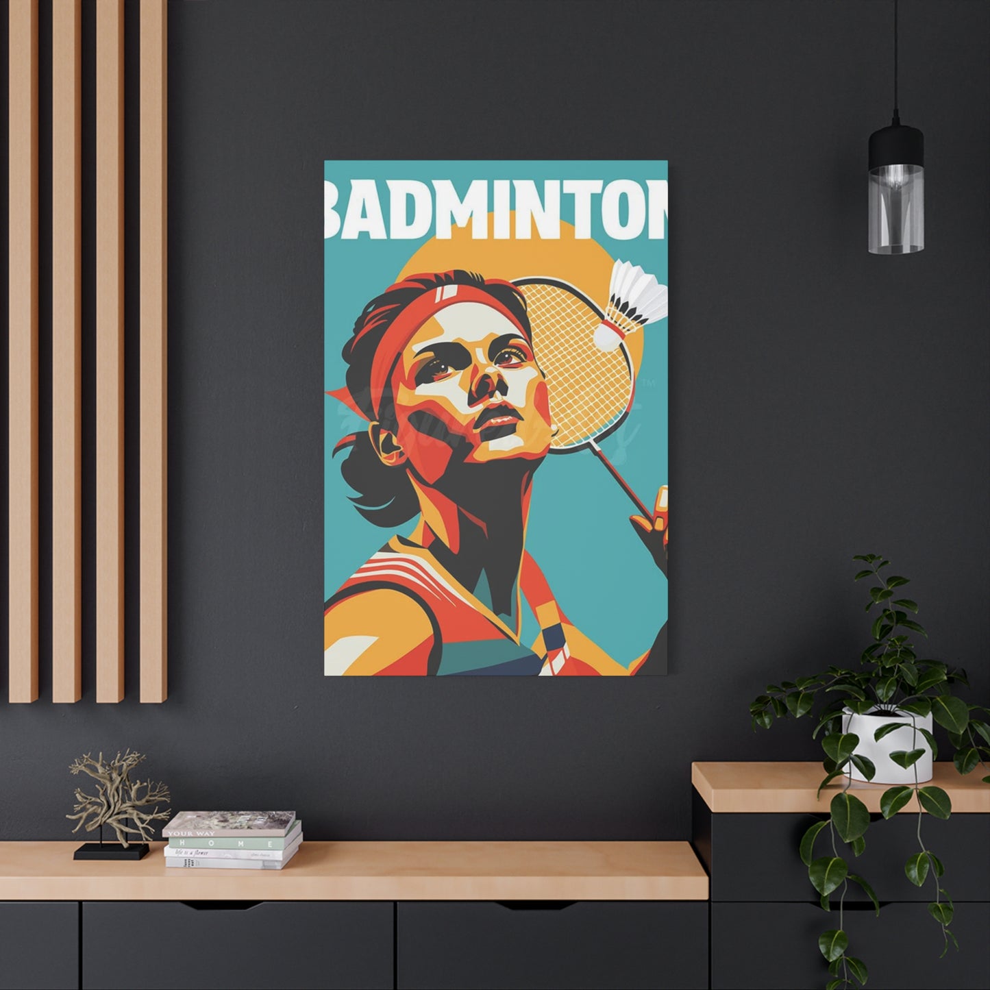 Abstract Badminton Poster Wall Art & Canvas Prints