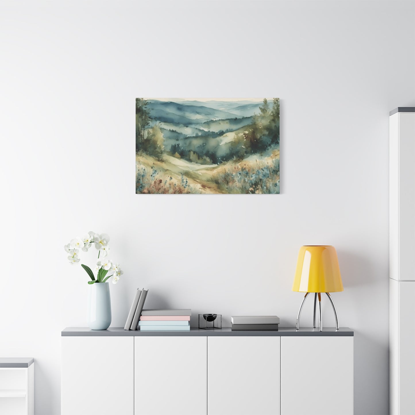 Green Forest Near Blue Ridge Painting Wall Art & Canvas Prints