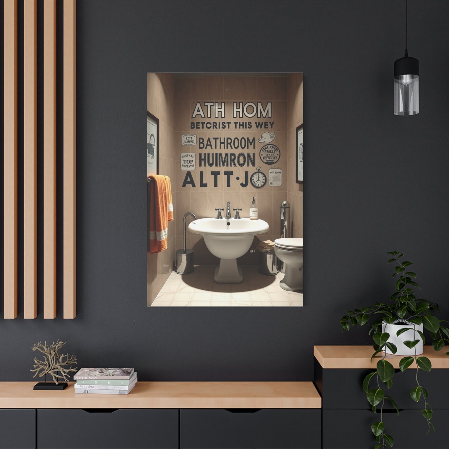 Supreme Bathroom Humor Art Collection Wall Art & Canvas Print