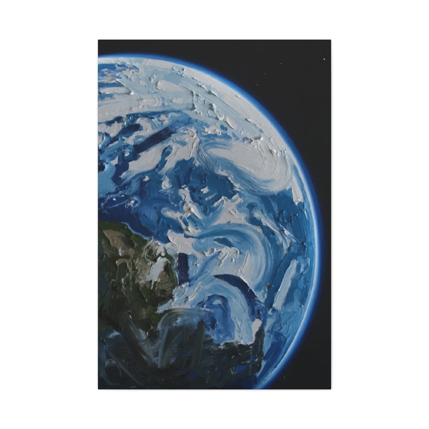 Earth 3d View Wall Art & Canvas Prints