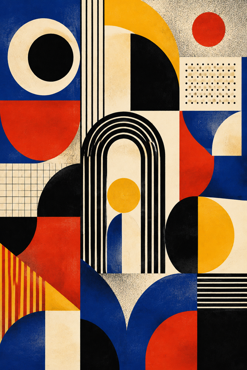 Abstract Shapes Patterns Wall Art