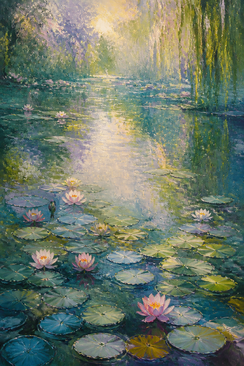 Claude Monet Water Lilies Wall Art