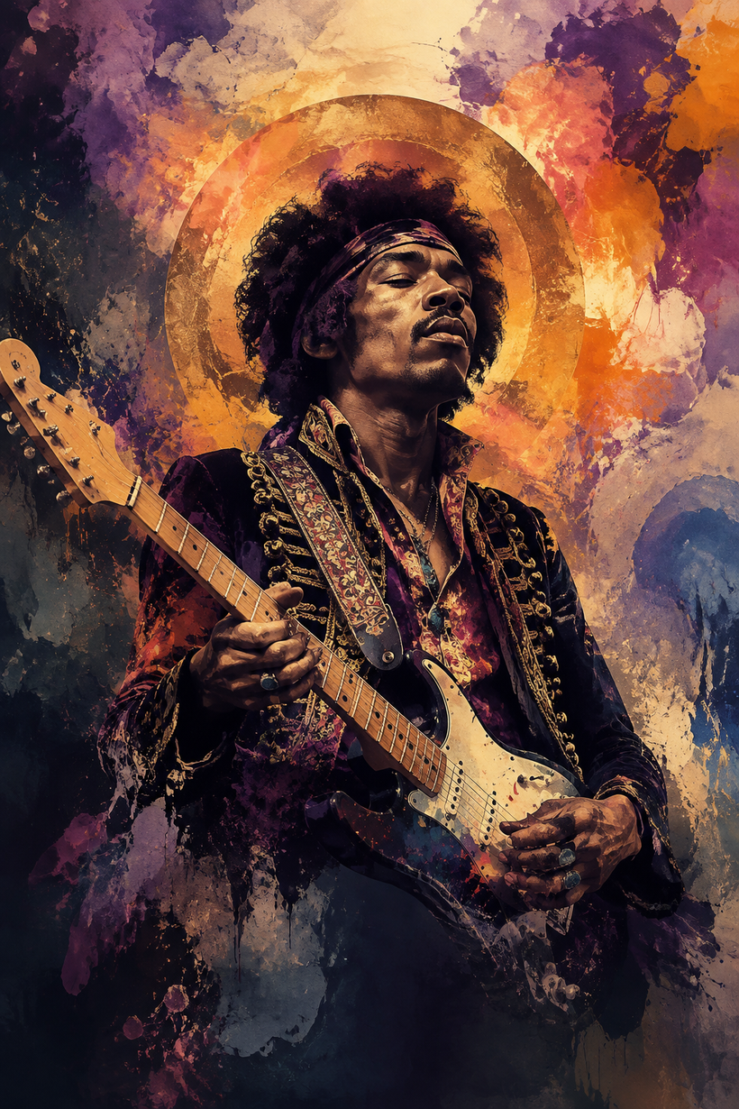 Jimi Hendrix Wall Art