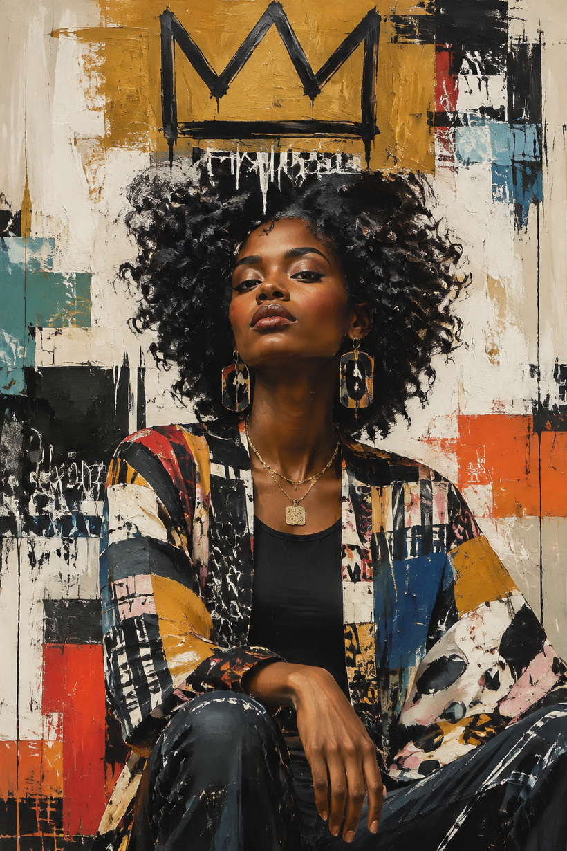 Lady Basquiat Wall Art