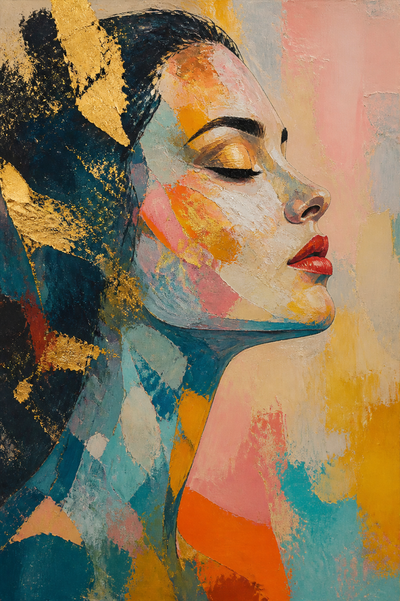 Large Colorful Accents Wall Art