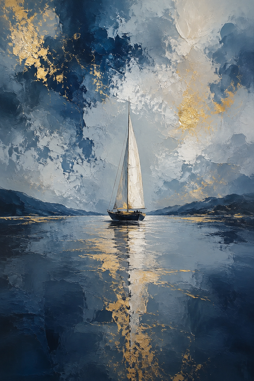 Navy Blue Wall Art