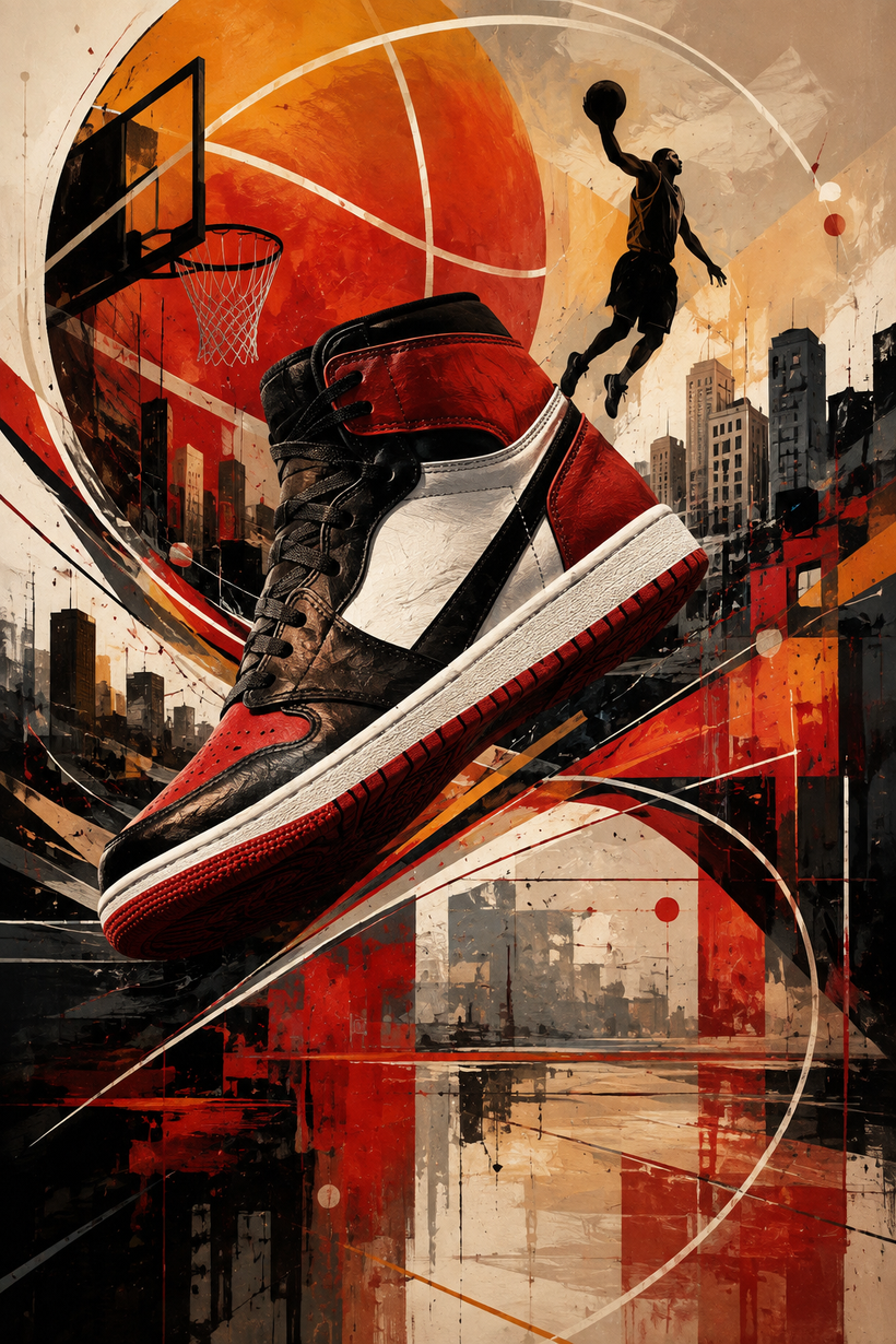 Nike Air Jordans Wall Art