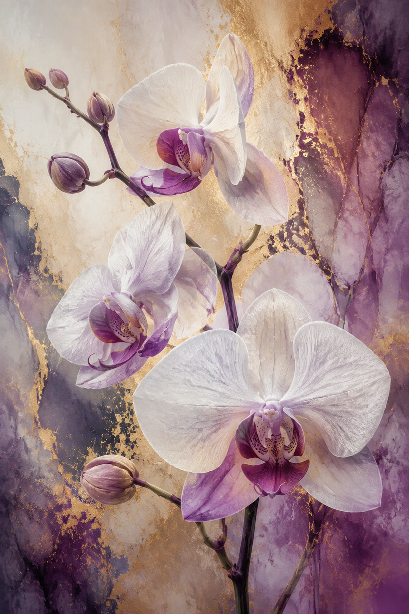 Orchid Flower Wall Art