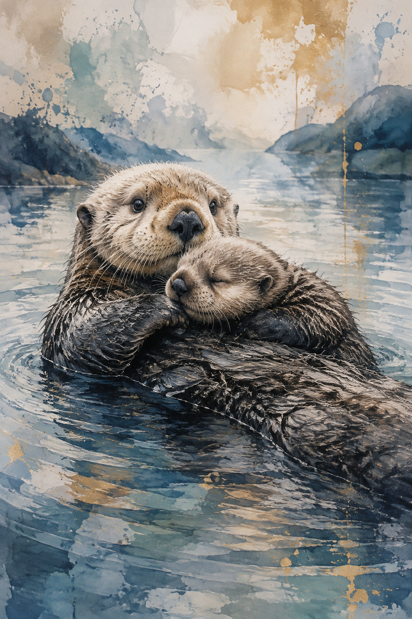 Otter Wall Art