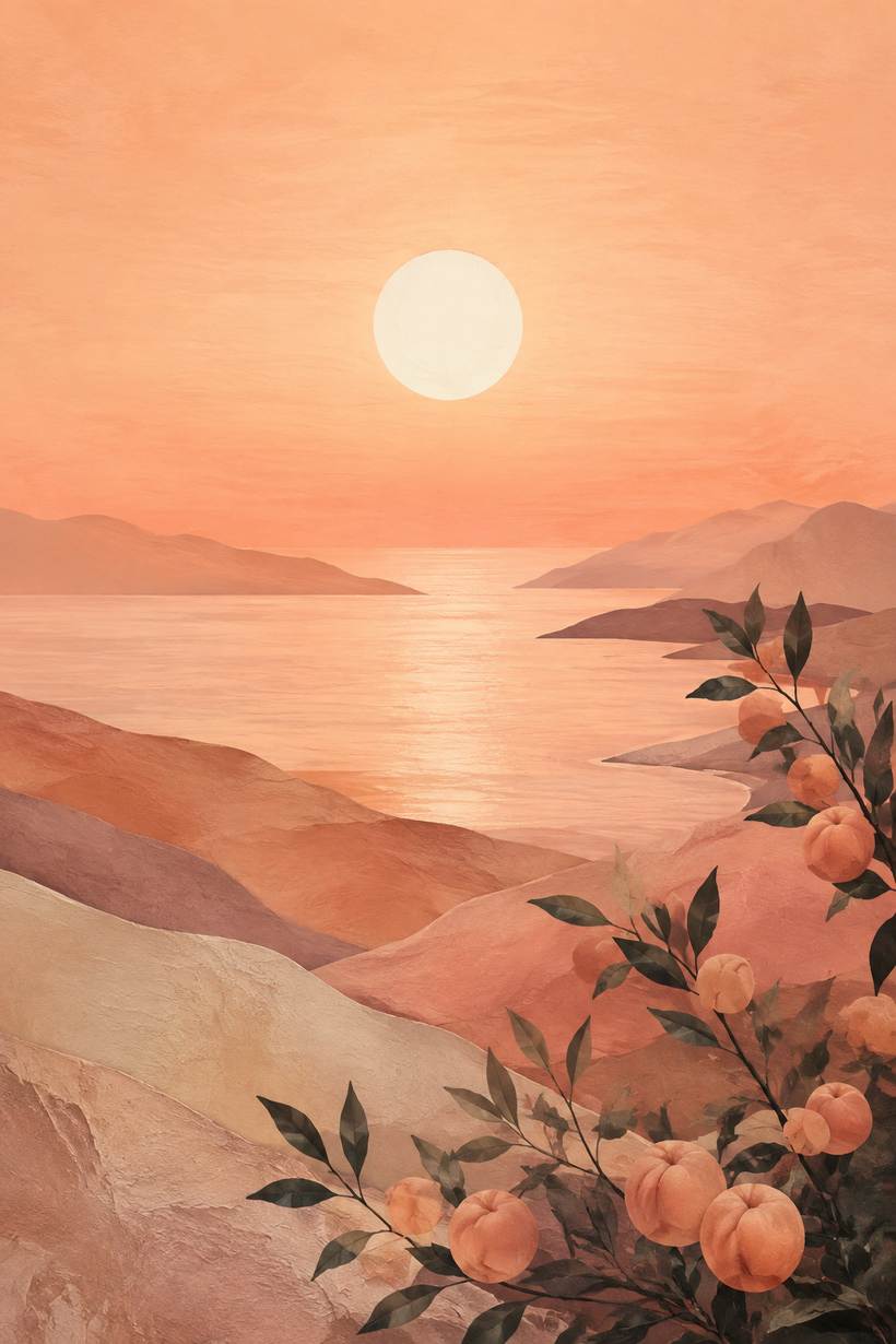Peach Wall Art