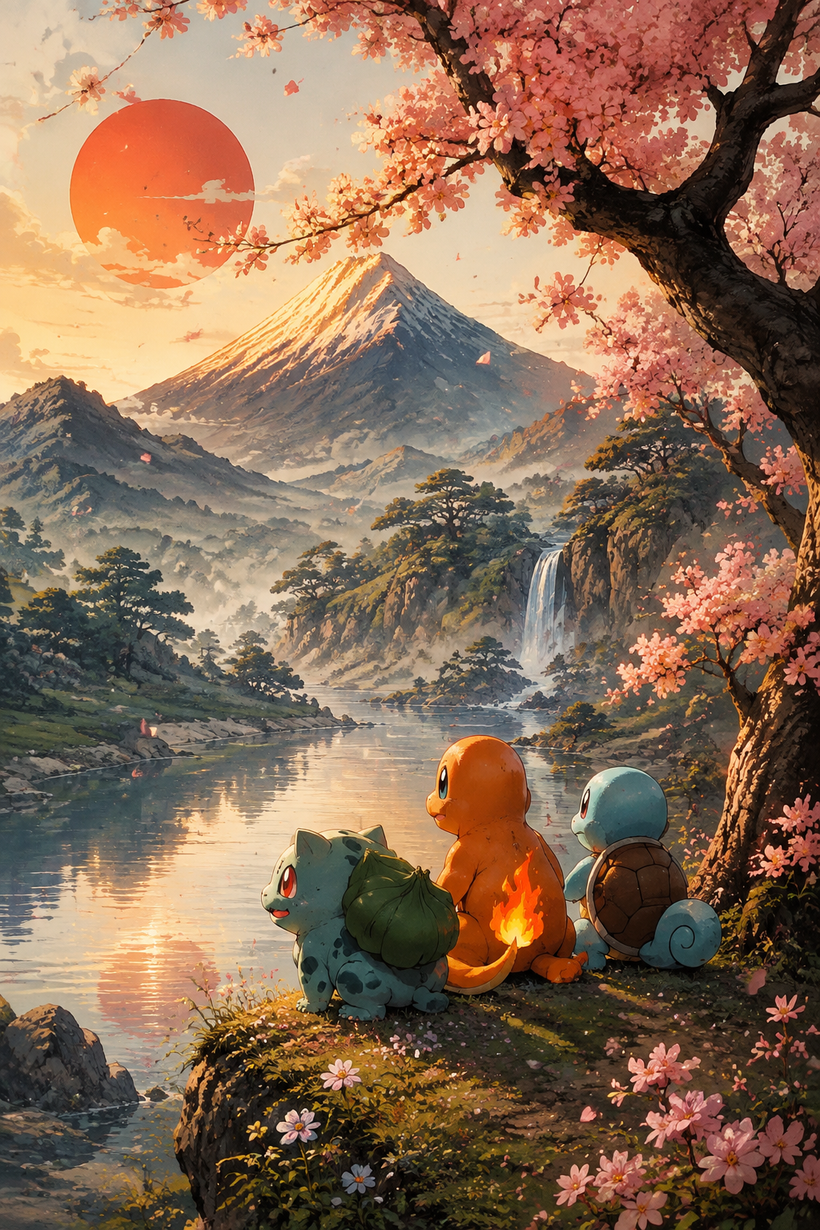 Pokemon Characters Wall Art