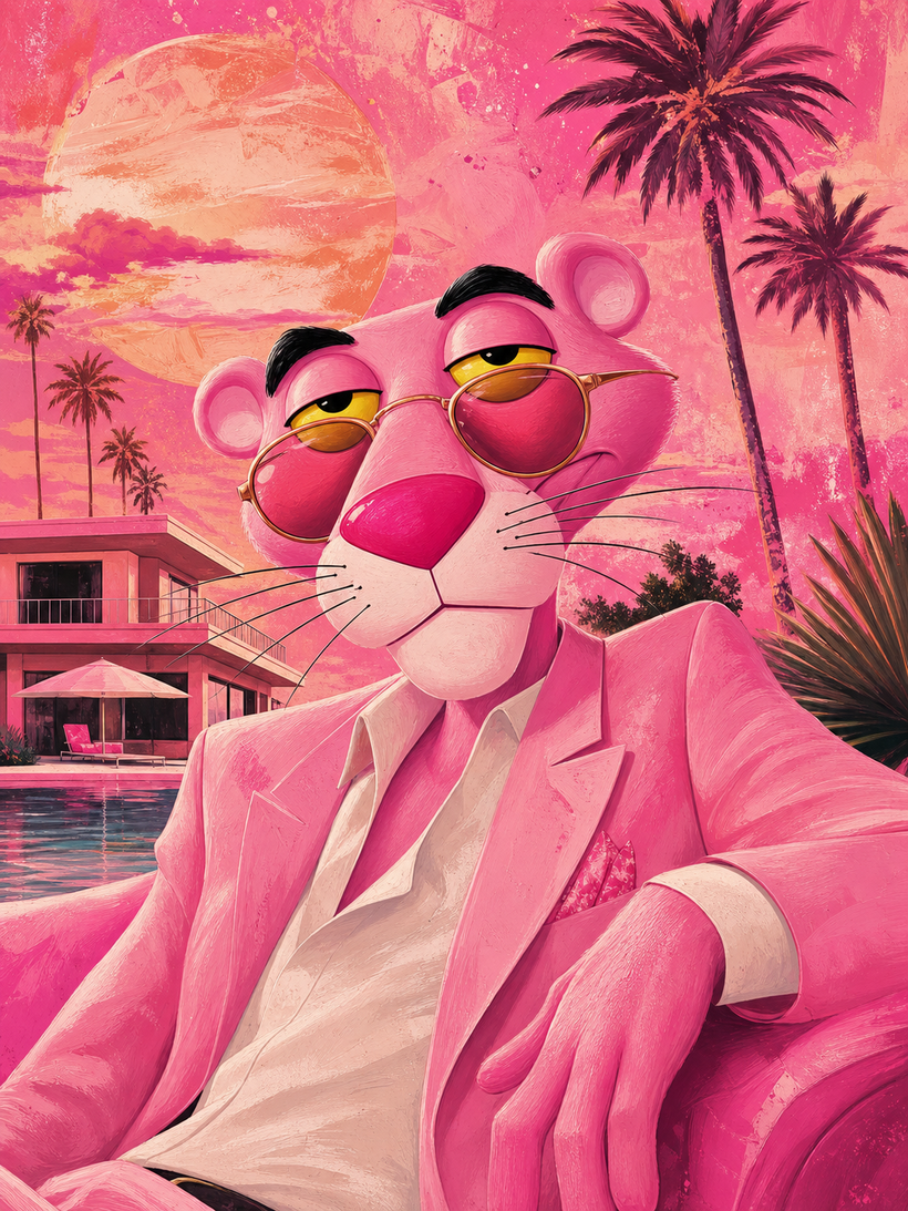 Pink Panther Wall Art