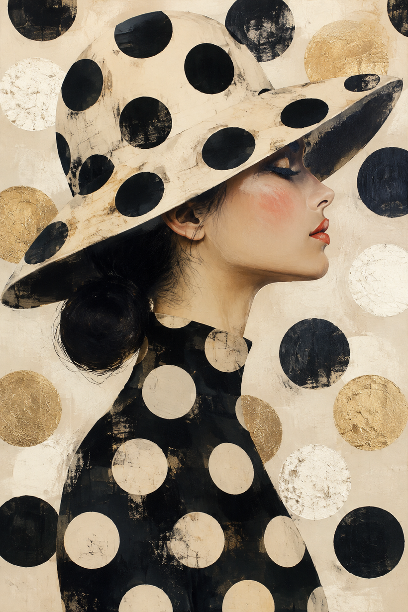 Polka Dot Pattern Wall Art