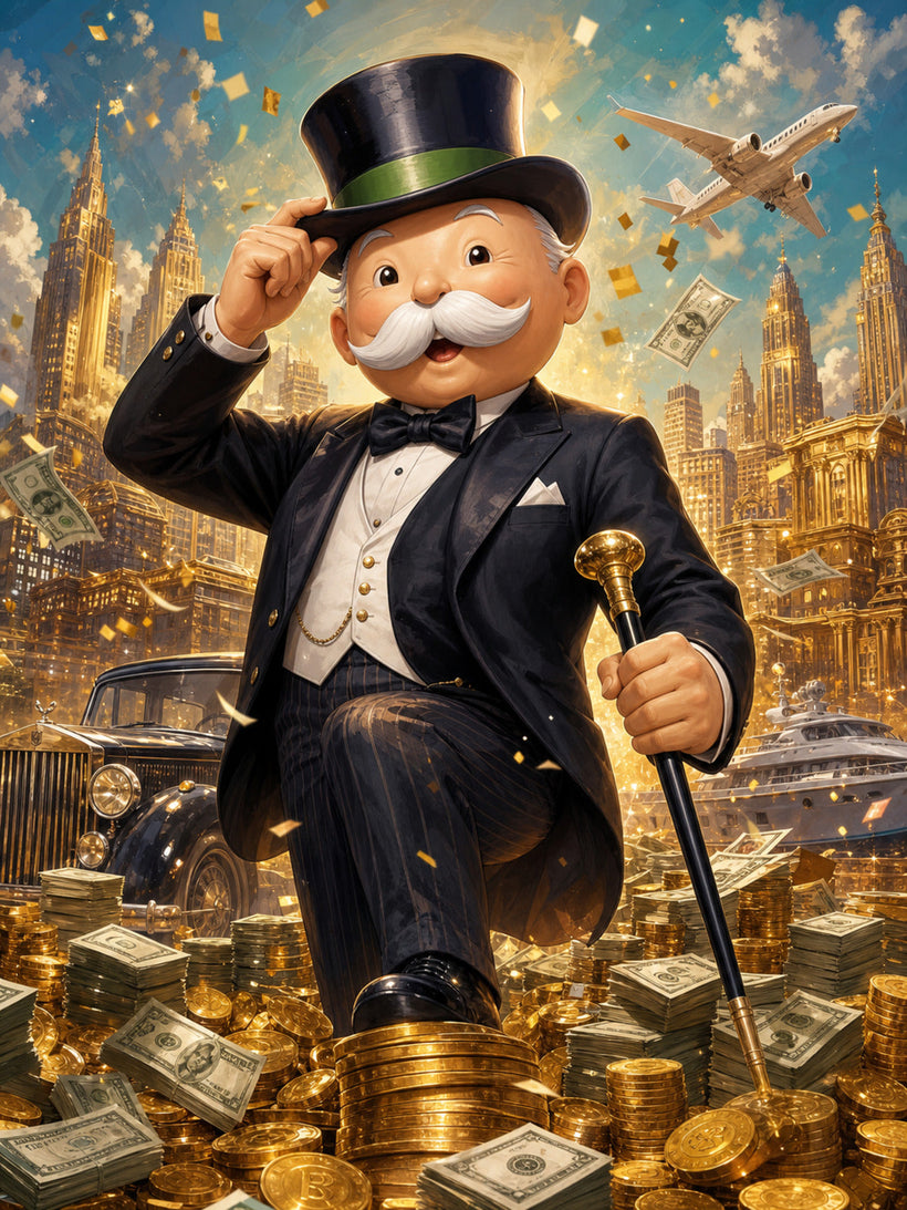Rich Uncle Pennybags Wall Art