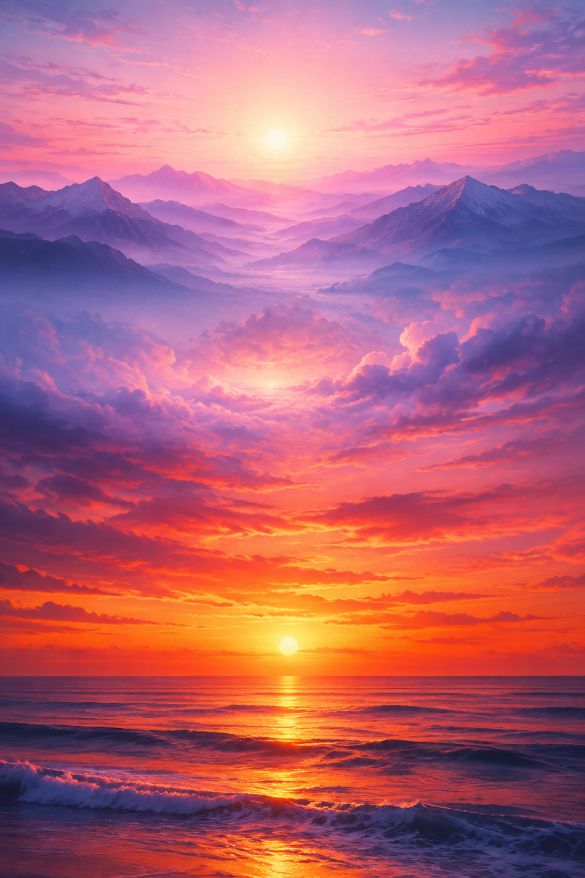Sunrise & Sunset Wall Art