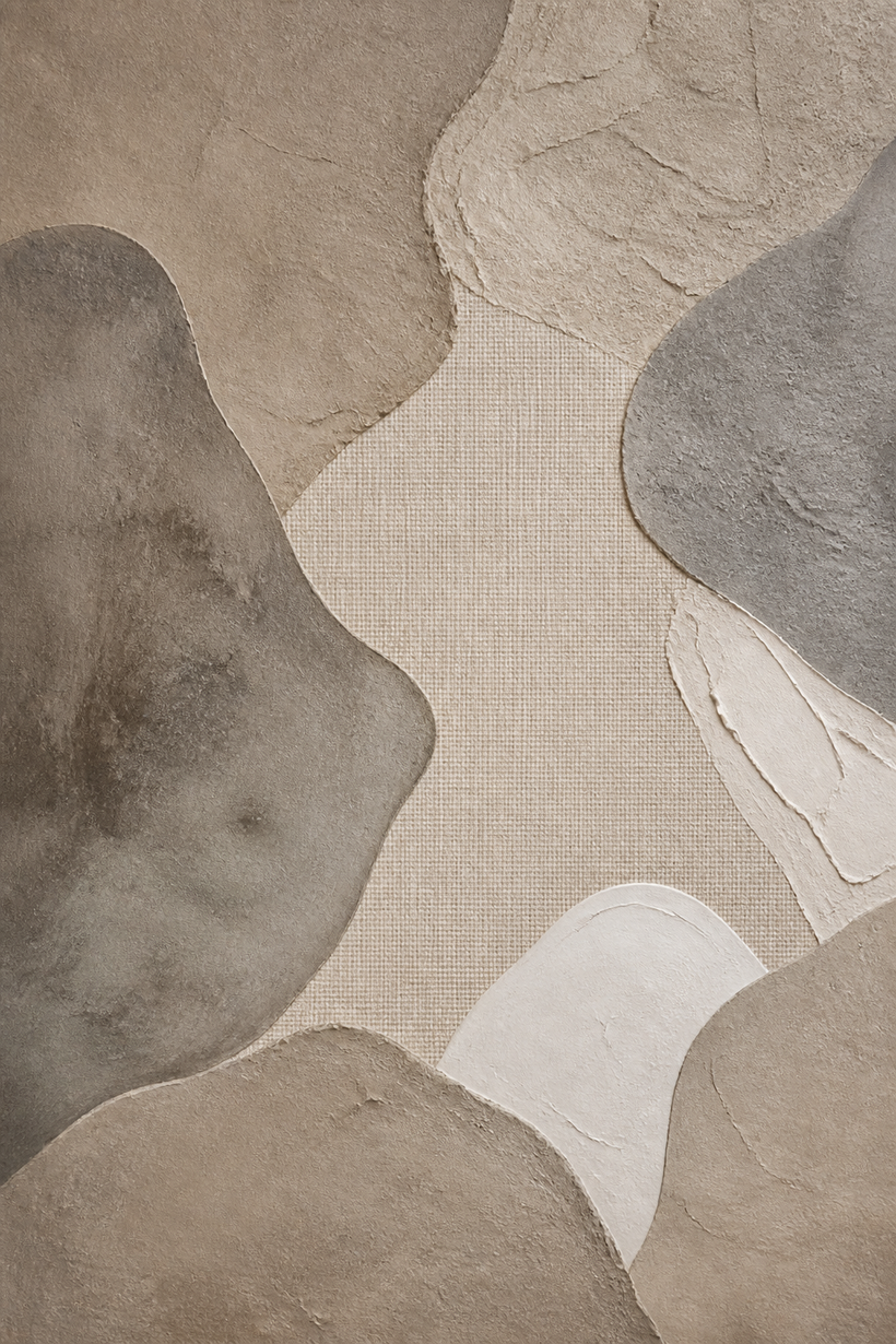 Taupe, Linen, and Gray Wall Art