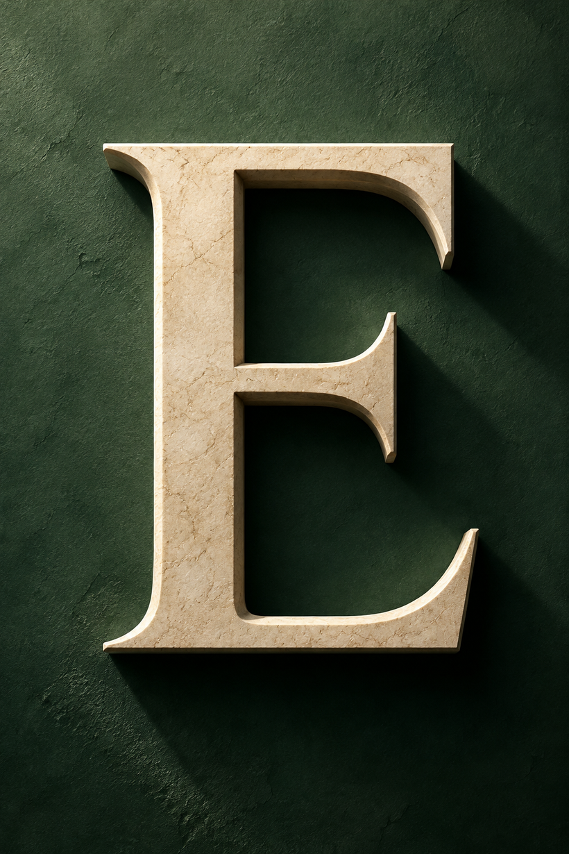 The Letter-E Wall Art