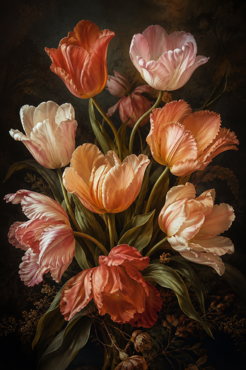 Tulip Flower Wall Art