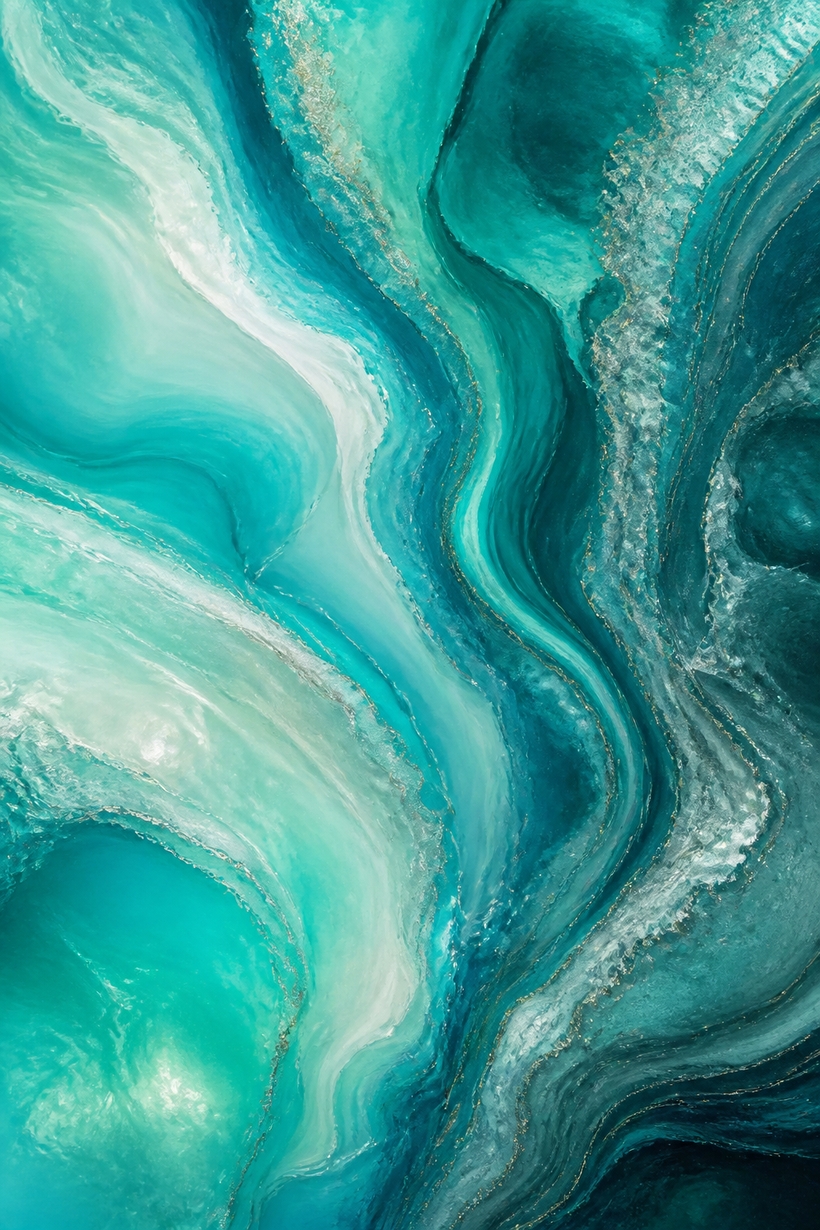 Turquoise and Teal Wall Art