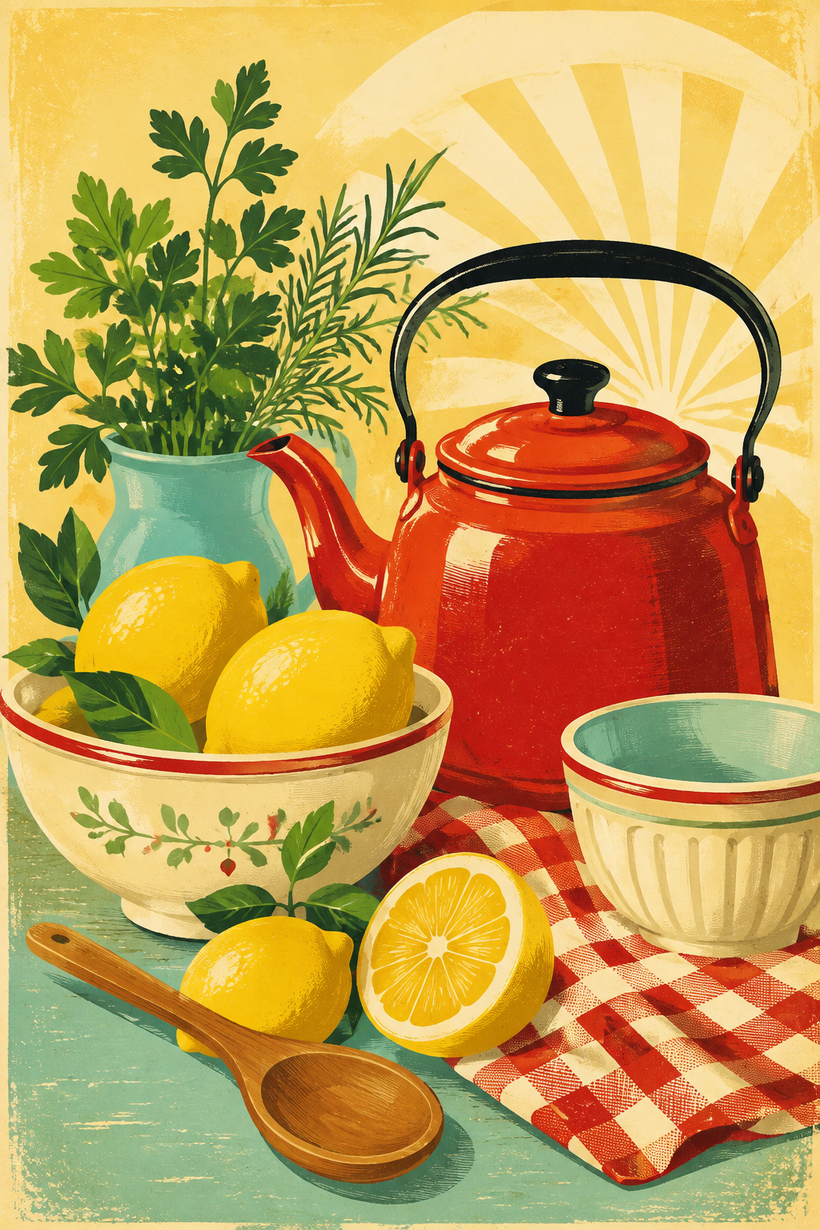 Vintage Kitchen Posters Wall Art