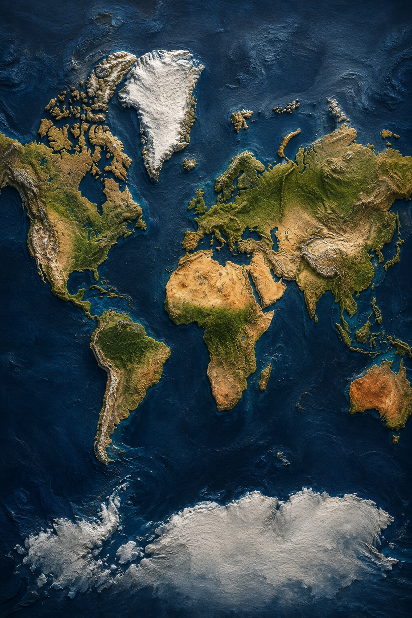World Map Wall Art