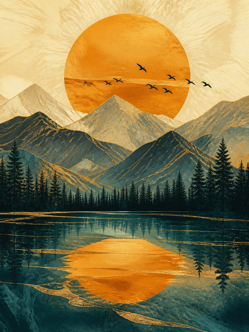 Abstract Landscape Wall Art