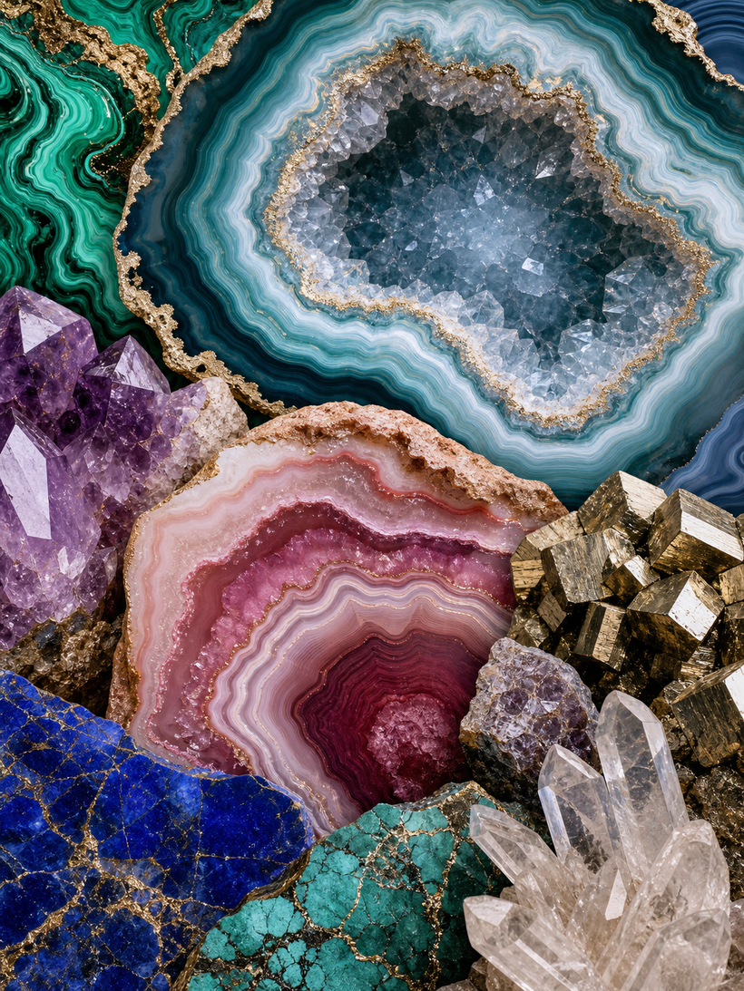 Agates, Geodes & Minerals Wall Art