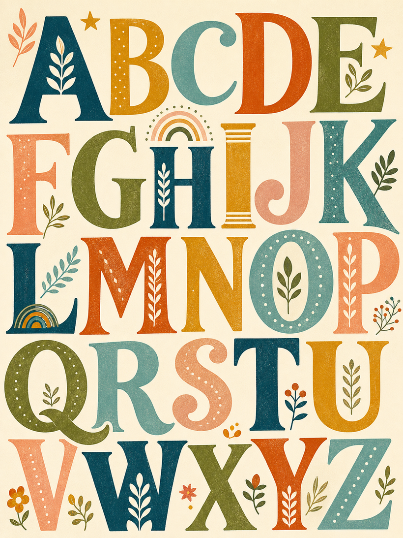 Alphabet & Letter Wall Art