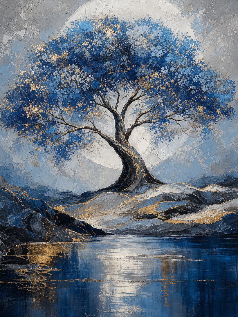 Blue & Gray Wall Art