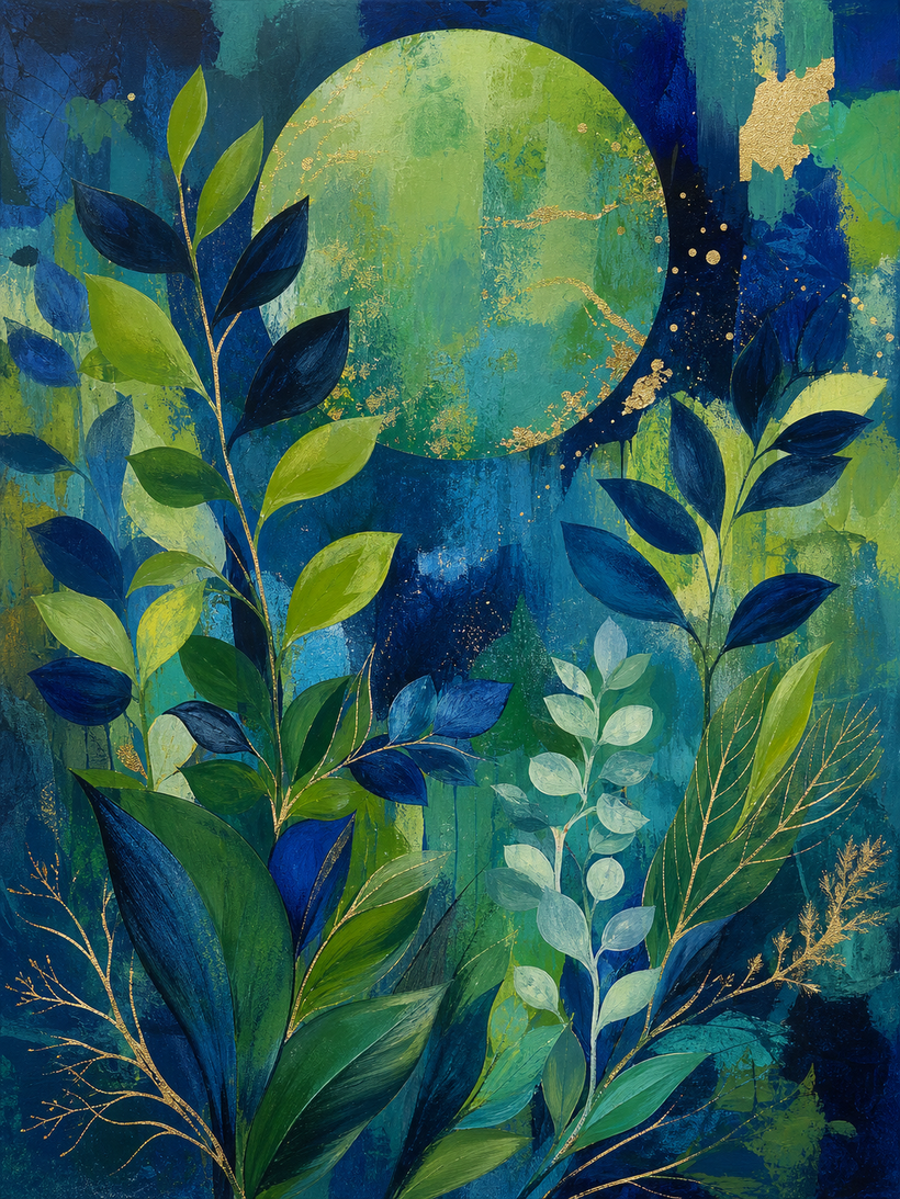 Blue & Green Wall Art