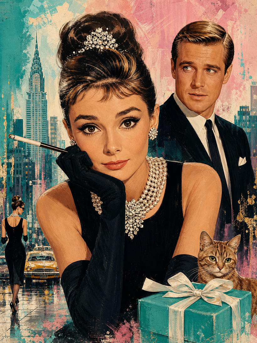 Breakfast at Tiffany’s Characters Wall Art