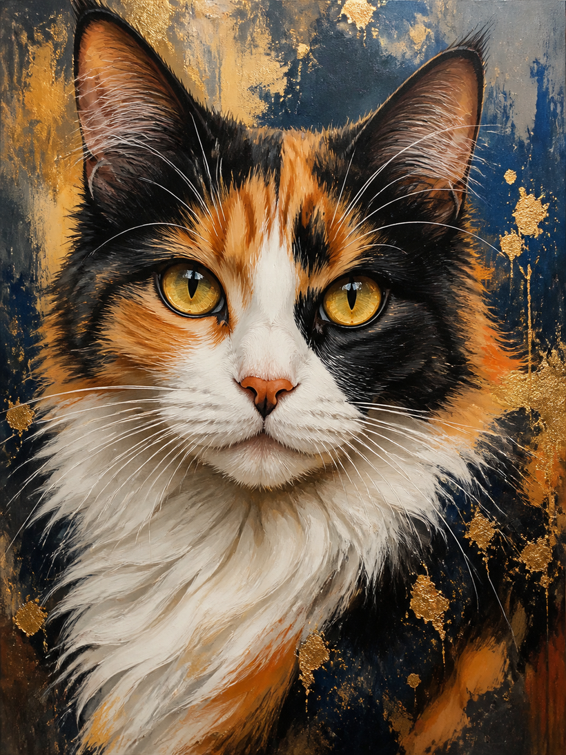 Calico Cat Wall Art