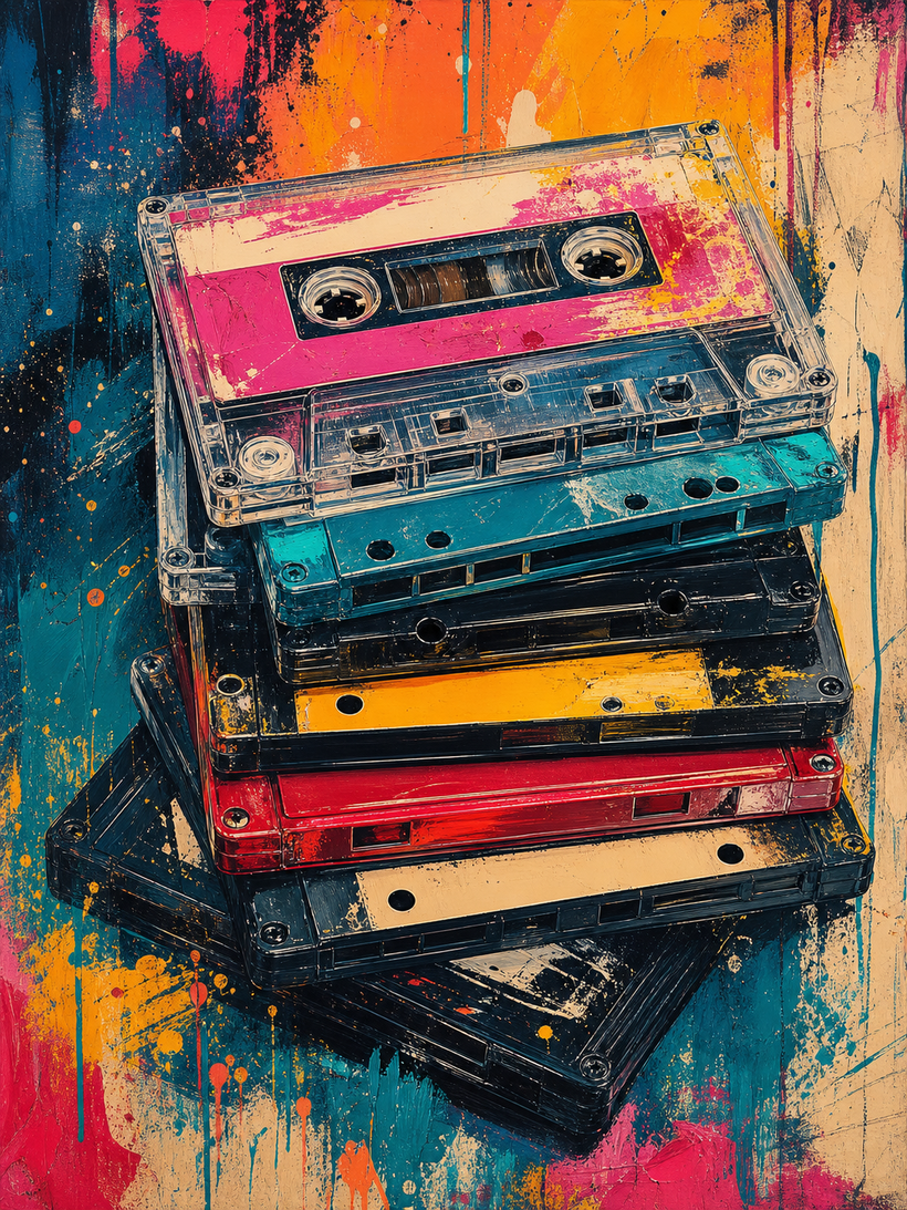 Cassette Tapes Wall Art