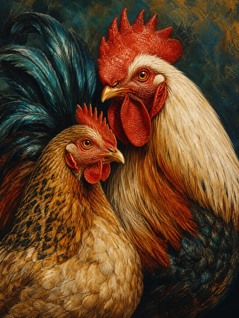 Chicken & Rooster Wall Art