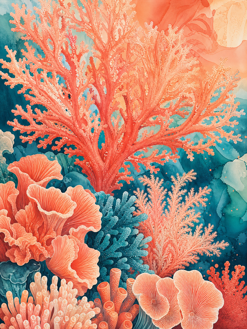 Coral Wall Art