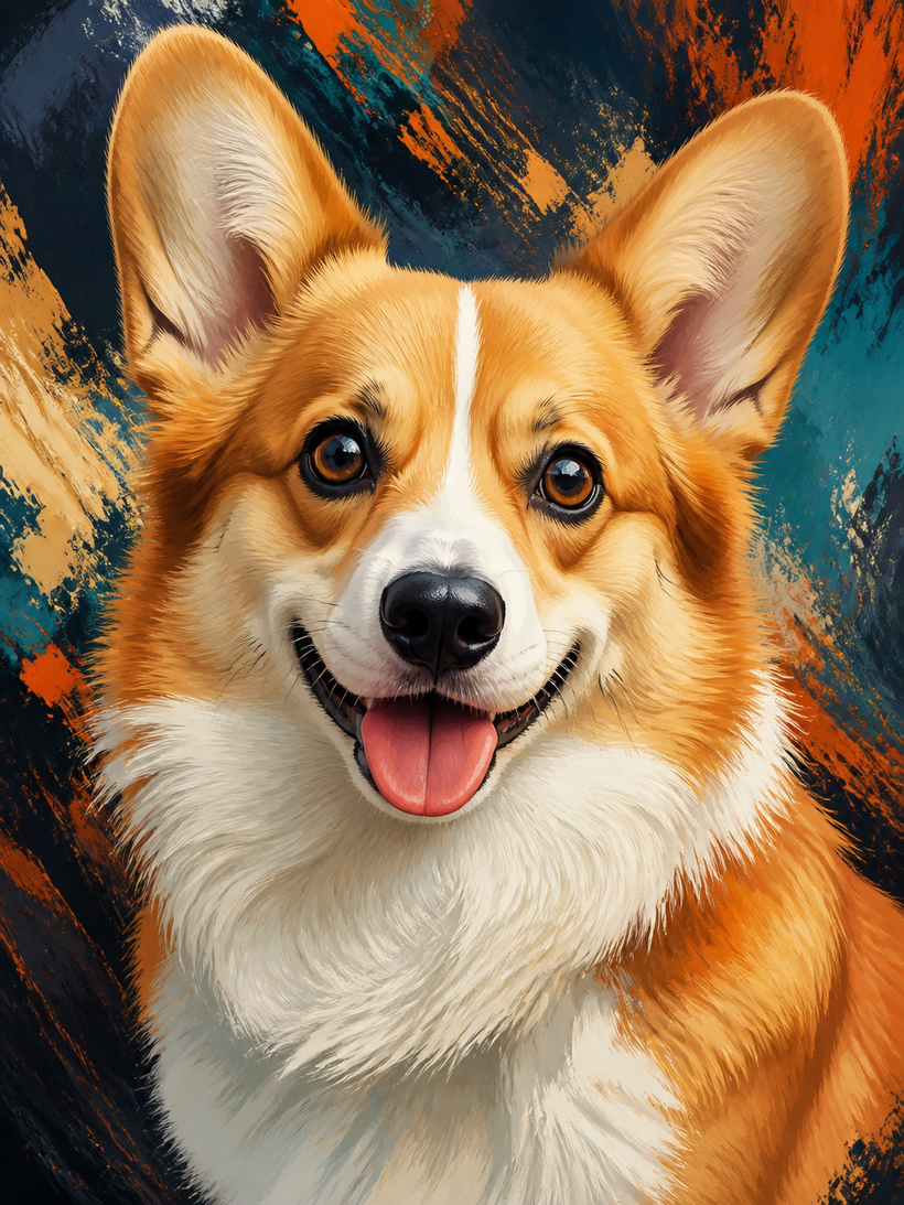 Corgi Dog Wall Art