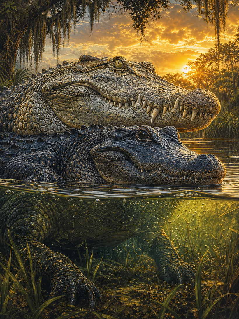 Crocodile & Alligator Wall Art