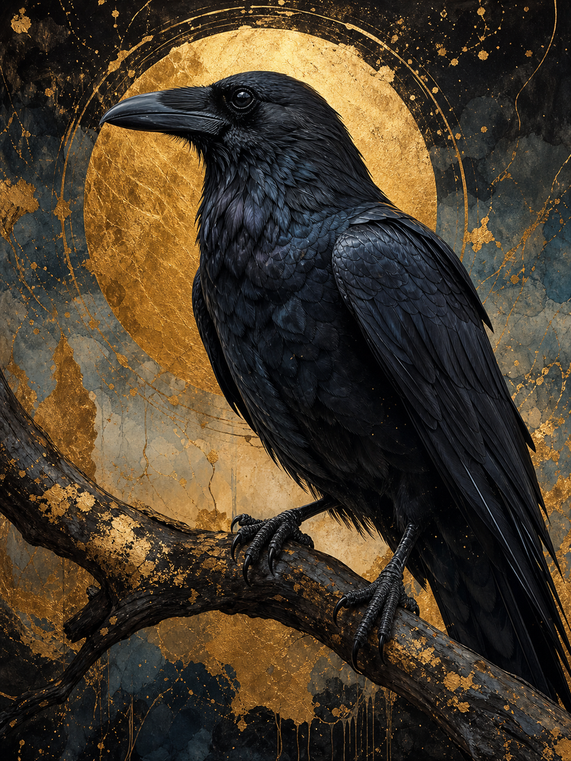 Crow and Raven Wall Art