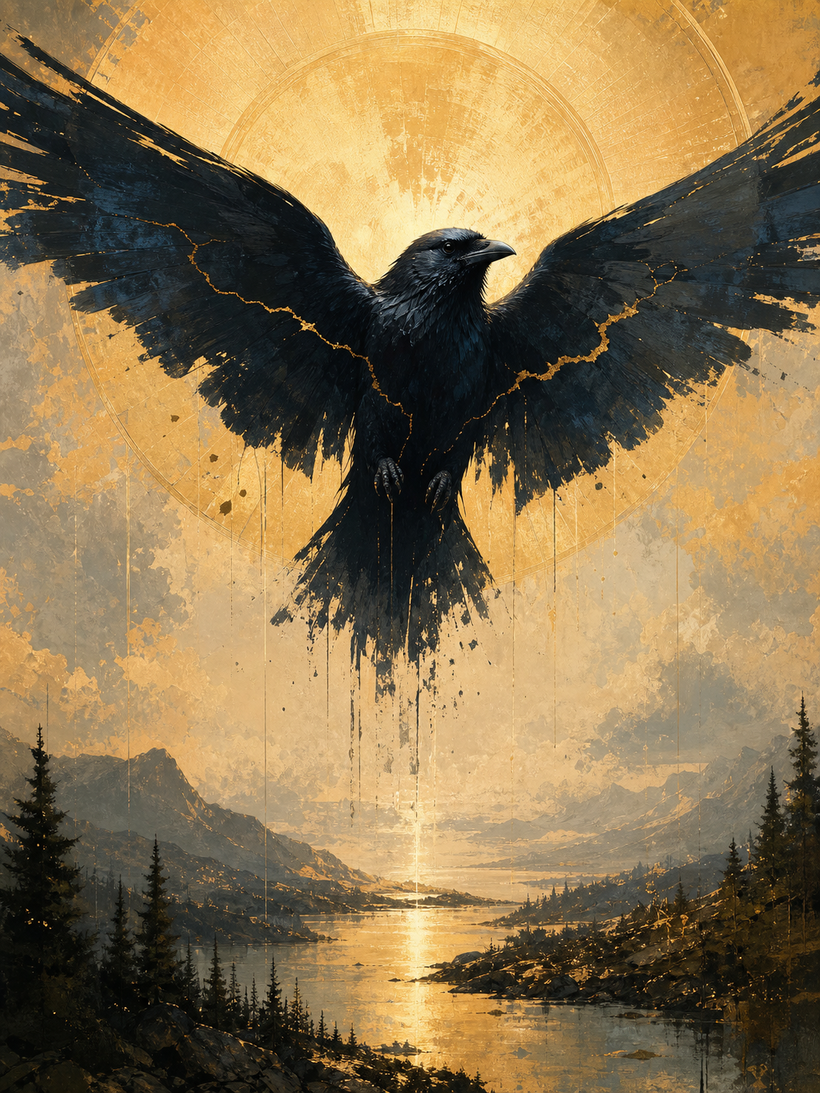 Crow Wall Art