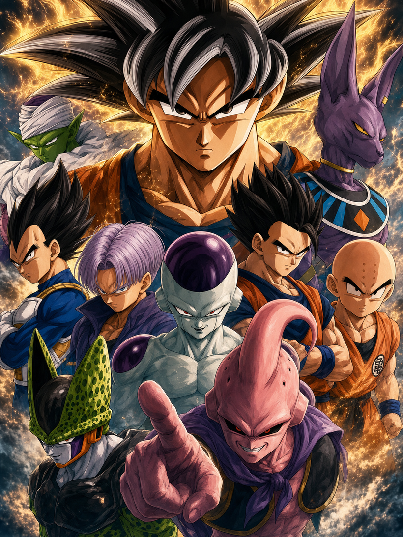 Dragon Ball-Z Characters Wall Art