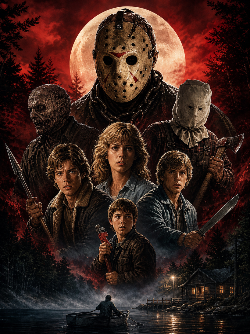 Friday The 13th Characters Wall Art